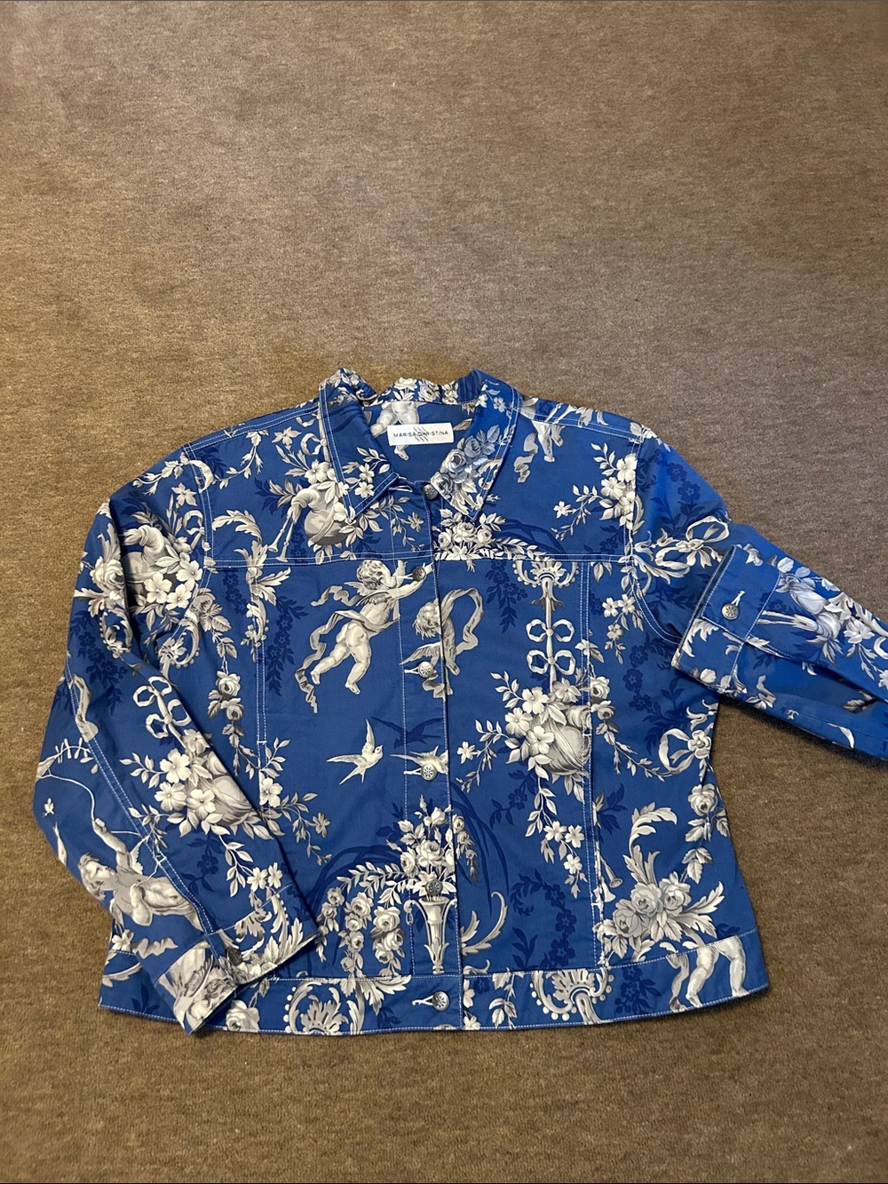 Toile Cherub Indigo Blue Jacket